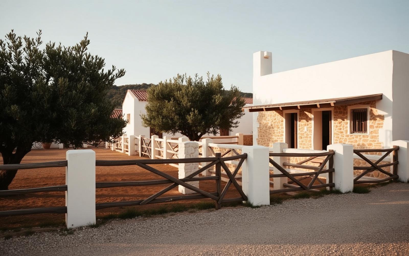 The Ibiza Horse estate among olive trees and dry-stone walls